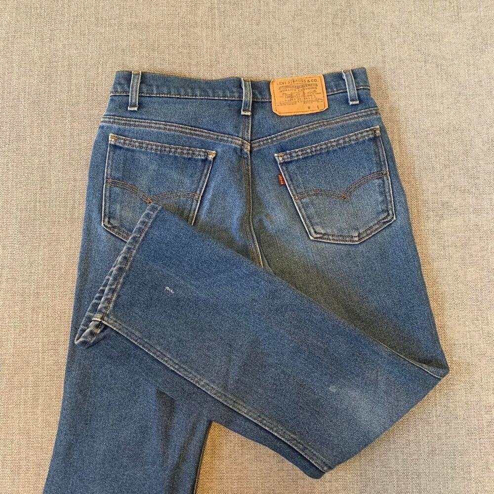 Vintage 70s Levi's Brown Tab wash denim Jeans - Picture 3 of 8